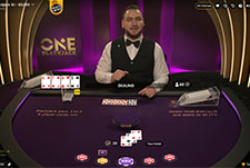 ONE Blackjack live dealer at The Pools Casino