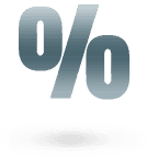 A percentage symbol