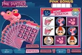 The Pink Panther scratch card at Casino.com.