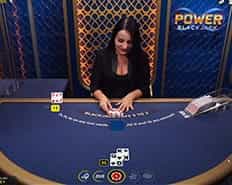 The Power Blackjack live dealer game at SpinYoo