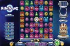 The slot game Reactoonz at Roobet.
