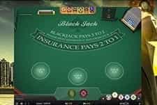 An example in game from Blackjack Multi Hand.