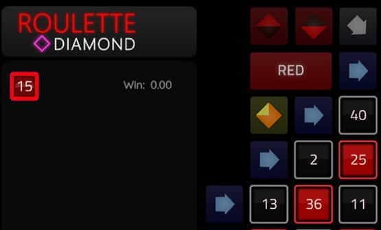 The Roulette Diamond online logo.