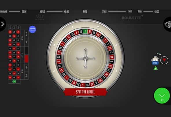 The Roulette Plus demo game.