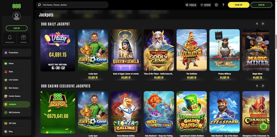 The 888casino Daily Jackpot