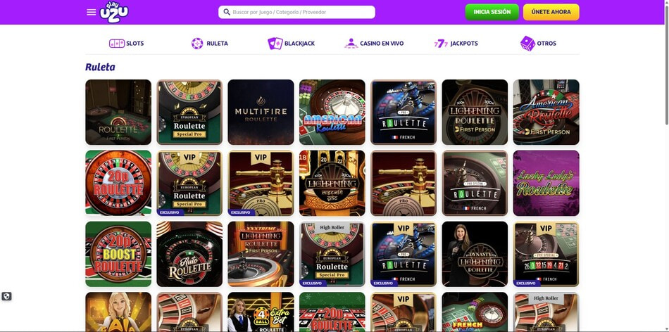 The exclusive Pro roulette variants at PlayUZU in Nicaragua