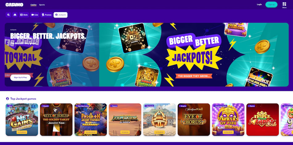Casumo Jackpot Slots