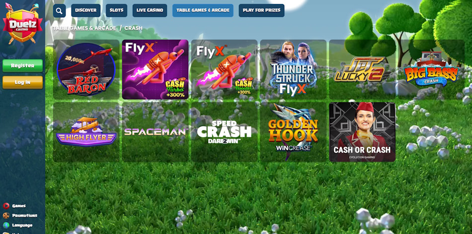 Crash Games at Duelz Casino