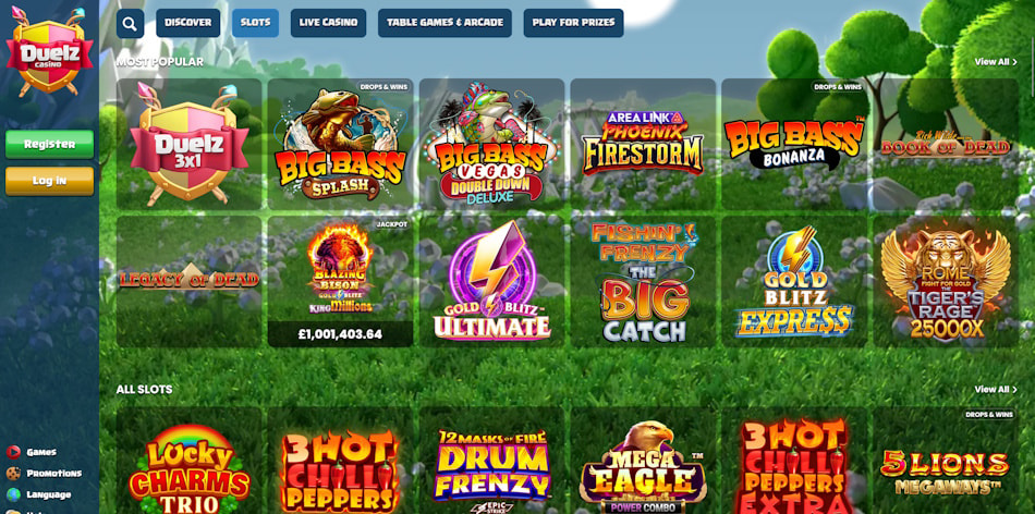 Online Slots at Duelz Casino 