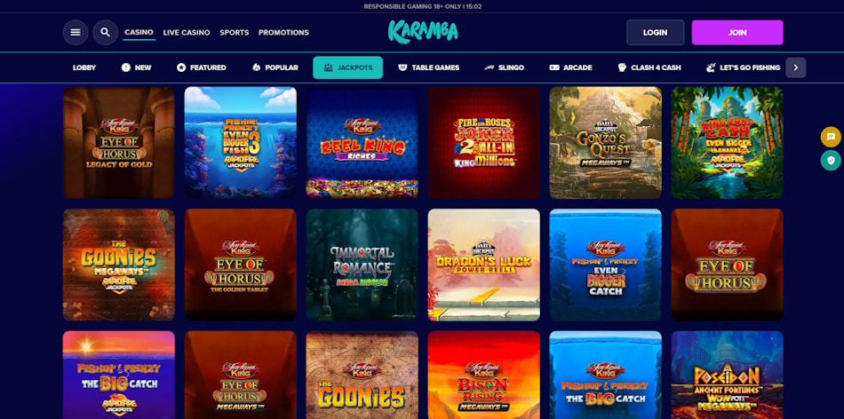 Karamba Jackpot Slots