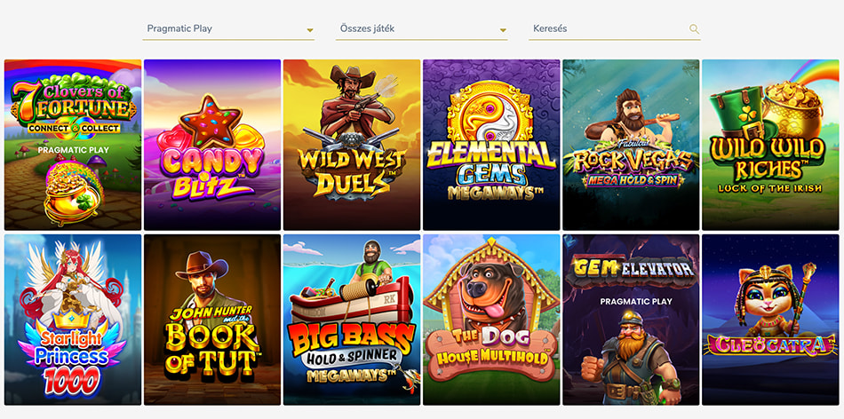 Változatos fejlesztők a Kaszino.hu oldalán