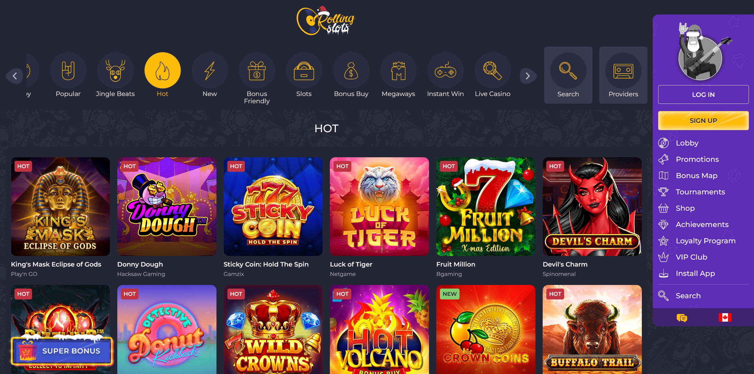 The Hottest Slots at Rolling Slots
