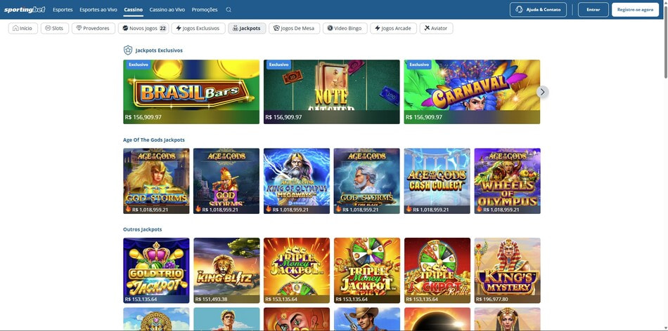Sportingbet's Generous Progressive Jackpot Slots in Brazil