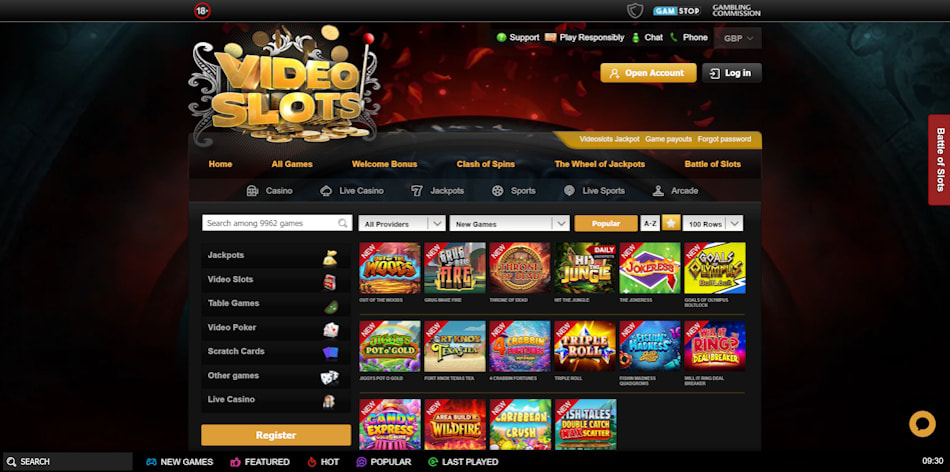 New Slot Releases at Videoslots