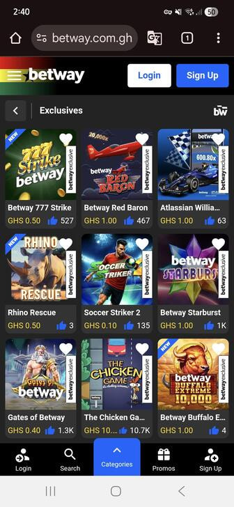 Betway's Exclusive Online Slots in Ghana
