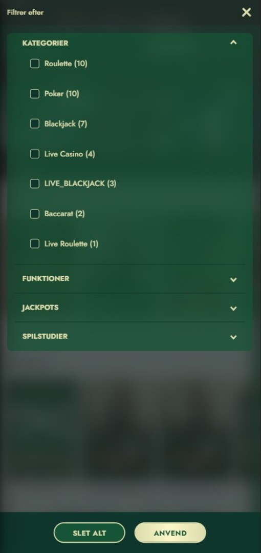 Mr Green RNG Blackjack Game Search