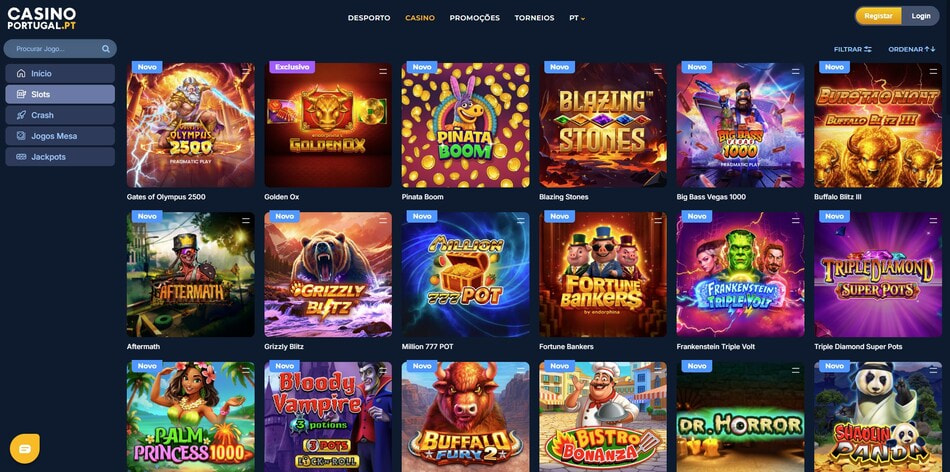 Coleção de jogos do Casino Portugal