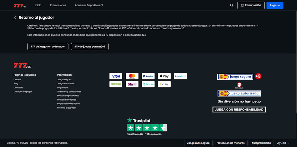 Casino777 Payouts Transparency