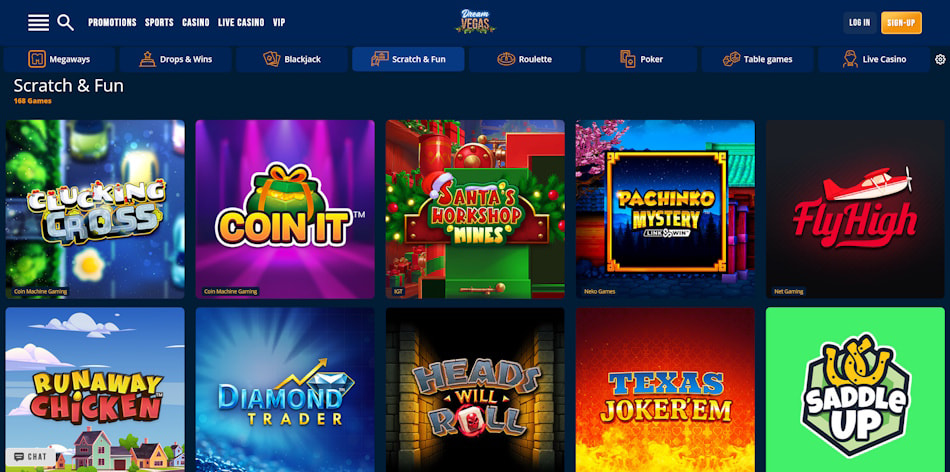 Novelty Games at Dream Vegas