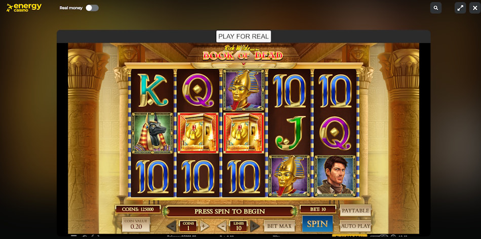 Play Free Slots Demos at Energy Casino