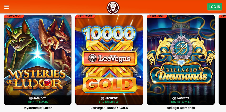 Exclusive Casino Games at LeoVegas