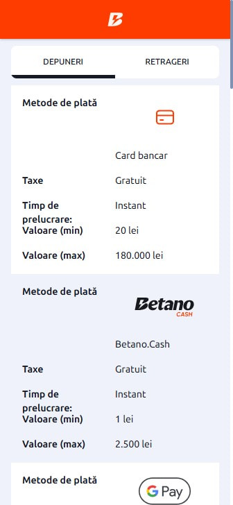 Metodele de depunere disponibile într-un cont de joc