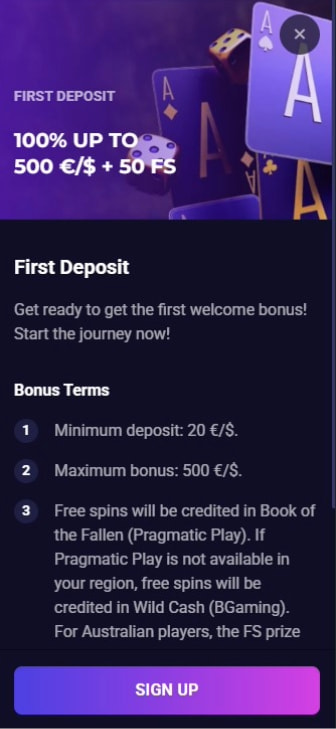 Lucky7even's Casino Welcome Bonus Terms and Conditions