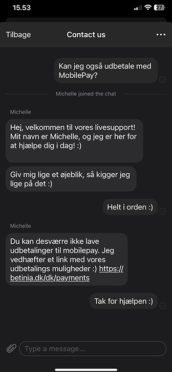 Support og kundeservice testet på danske casinoer.
