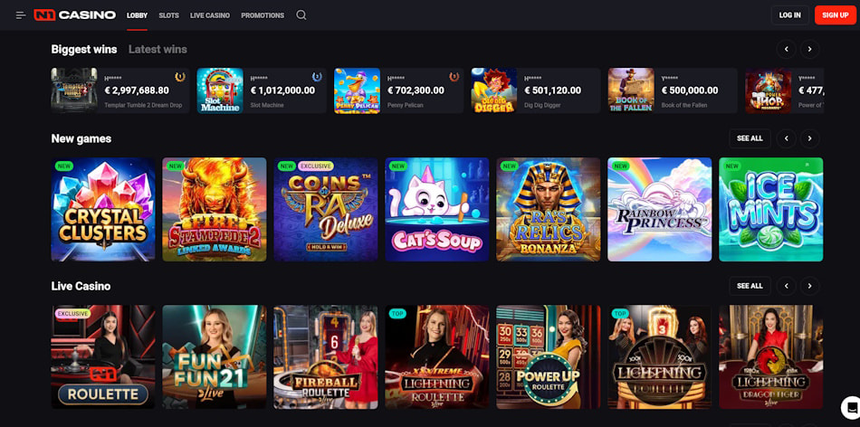 Biggest Wins at N1 Casino