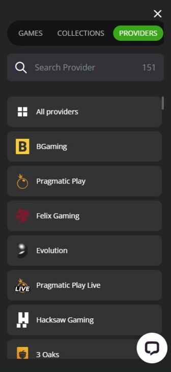 PlayAmo's Casino Game Developers List