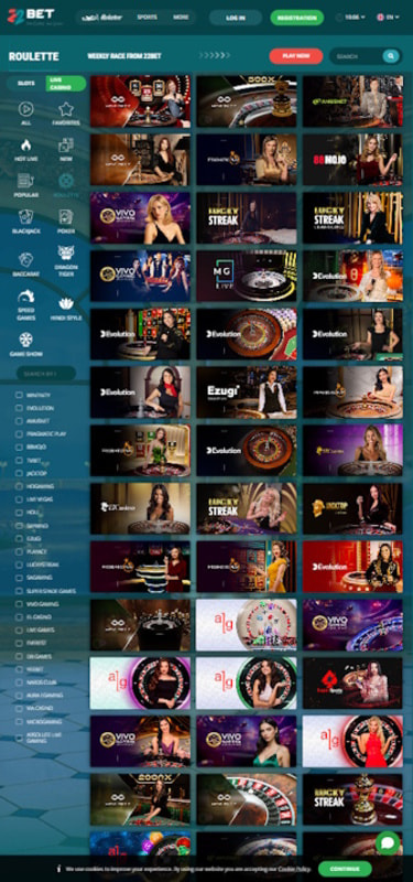 Exclusive Online Roulette at 22Bet in Kenya