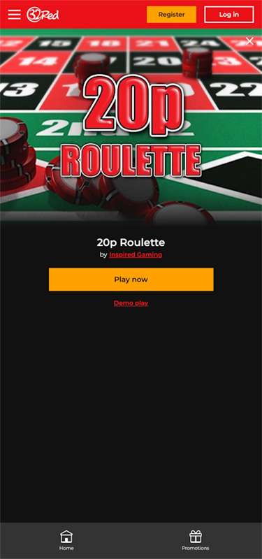 Demo Roulette Games at 32Red Casino