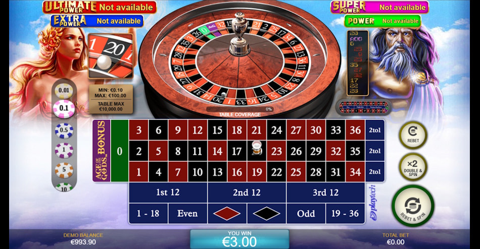 Age of the Gods Roulette by Playtech