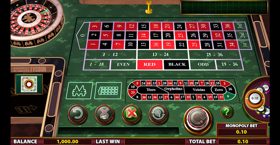 Gameplay in Monopoly Roulette Tycoon by Barcrest