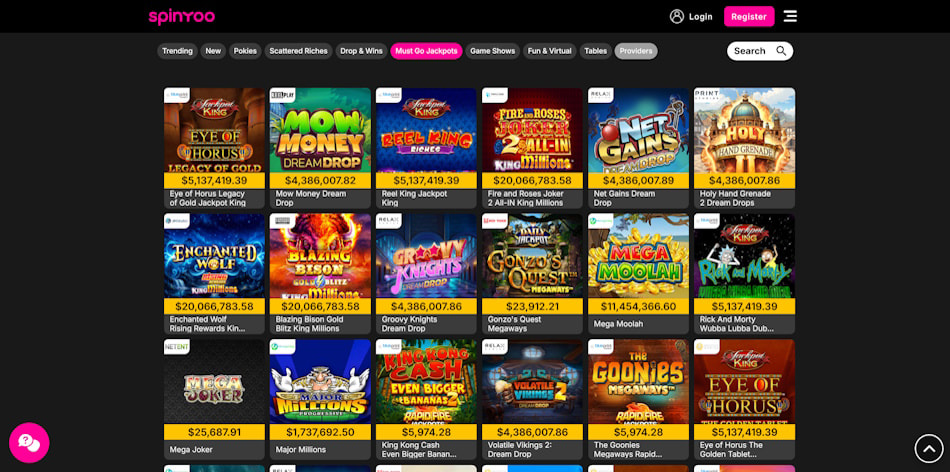 SpinYoo Progressive Jackpot Slots