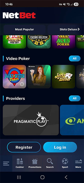 NetBet Game Developers and Slots Listing