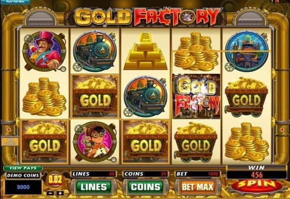 Test out Microgaming's Gold Factory for free in our fully featured demo version