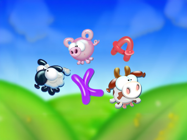 The Balloonies Farm slot game.