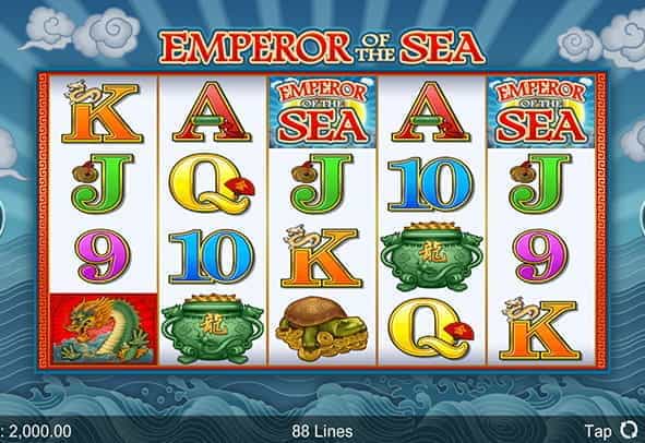 The Emperor of the Sea demo game rows and reels.