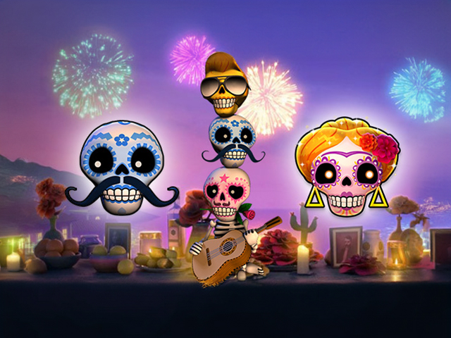 The mariachi characters from Thunderkick slot, Esqueleto Explosivo, sing a tune on a matching spin.