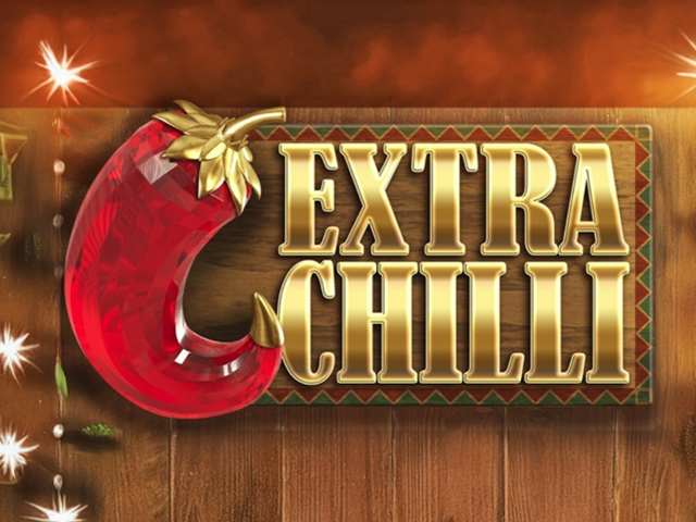 Mid-game view of the online slot Extra Chilli.
