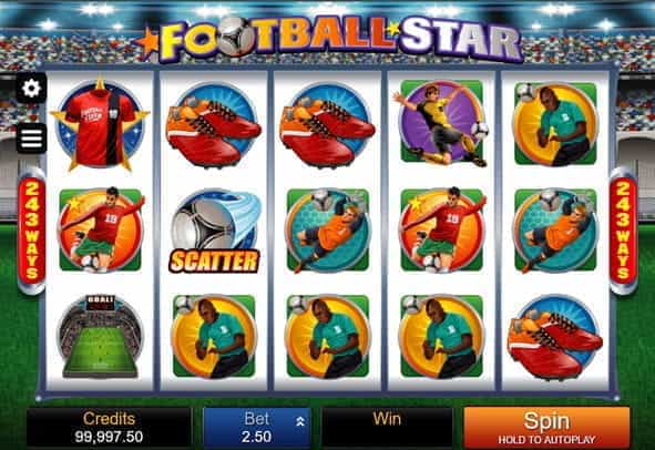 Football Star slot game free demo version.