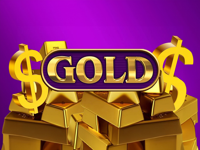 Gold online slot with luxurious symbols.