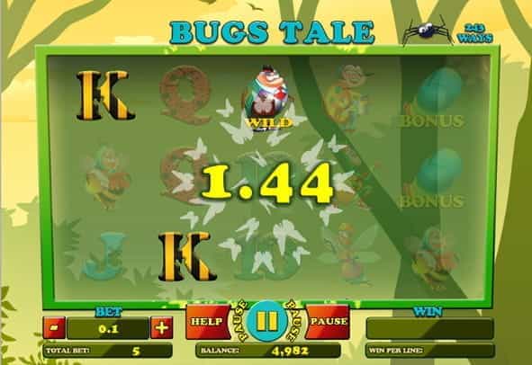 Happy Bugs slot game demo version.