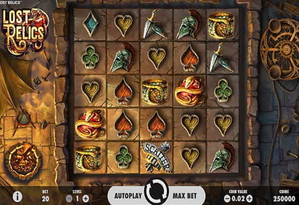 Lost Relic slot game.