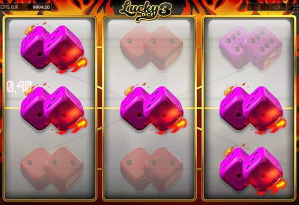 Lucky Dice 3 online slot during the game.