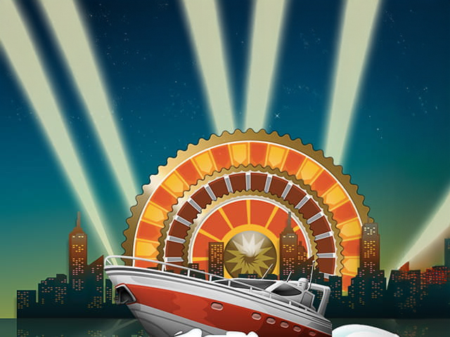 The Mega Fortune rows and reels.