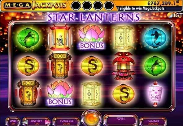 Play Mega Jackpots Star Lanterns  here for free 