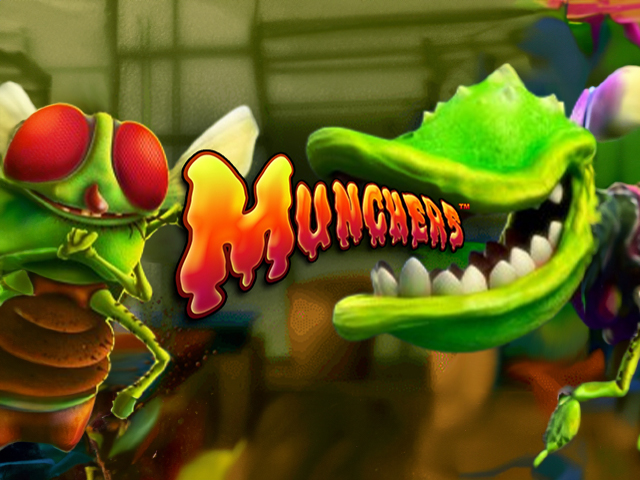 In-game action from the Munchers online slot game.