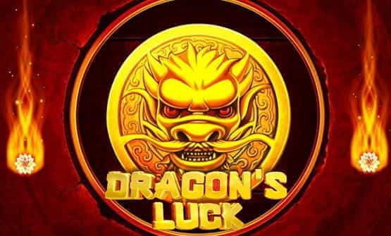 The logo of Dragon’s Luck online slot by Red Tiger Gaming.